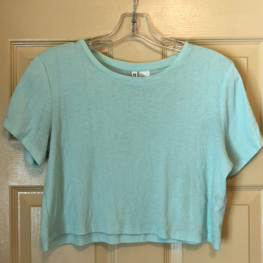 Mint green crop top
